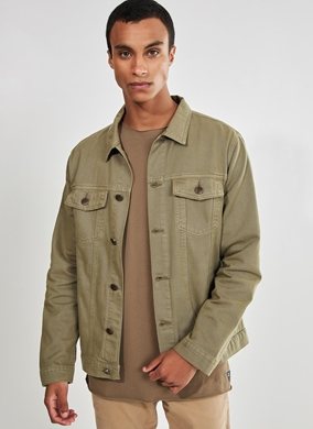 Jaqueta Militar Masculina WenVen - Sarja Algodão - Corta-Vento Leve