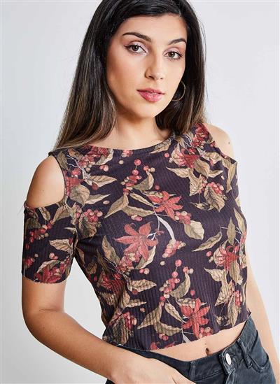 Blusa com o ombro de fora Clearance